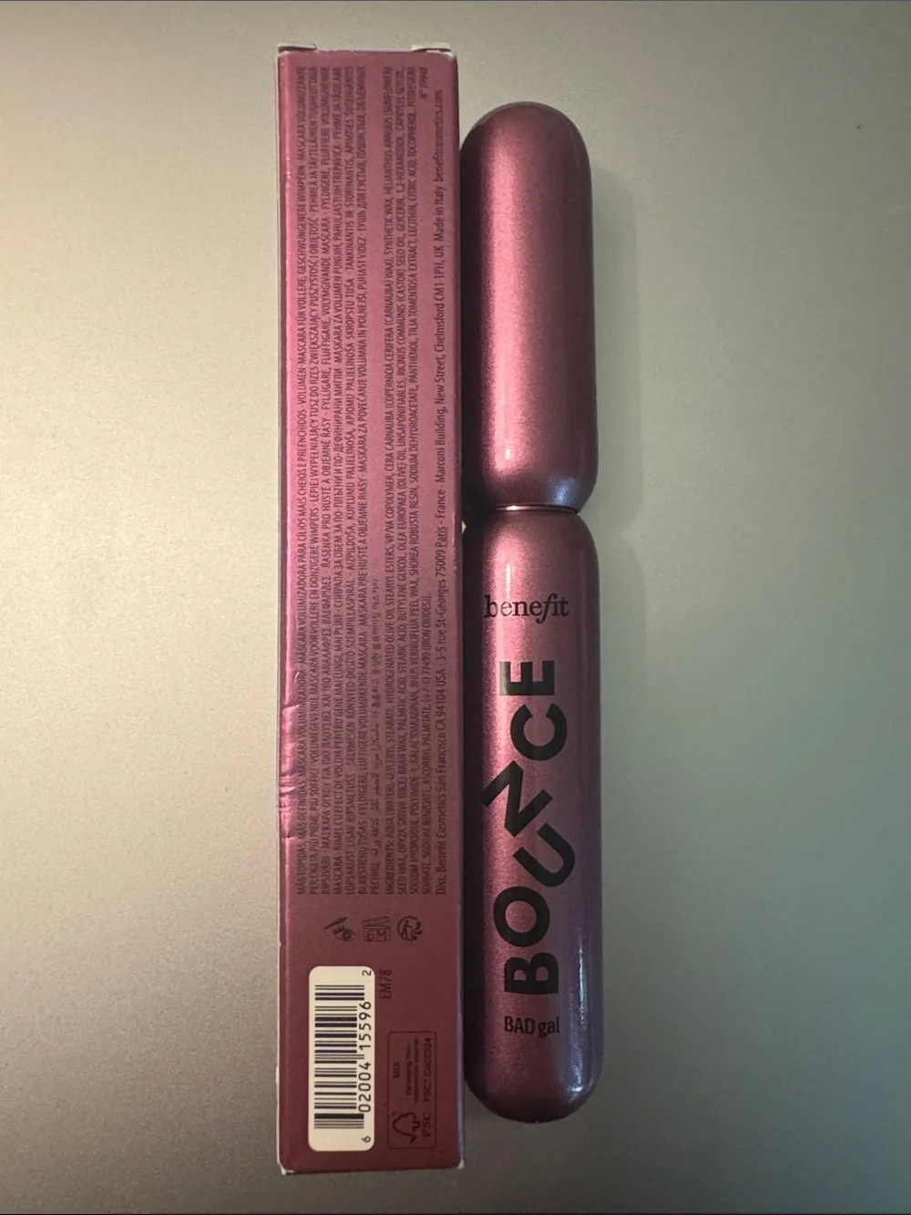 Benefit BADgal BOUCE Mascara — Metallic Pink Tube